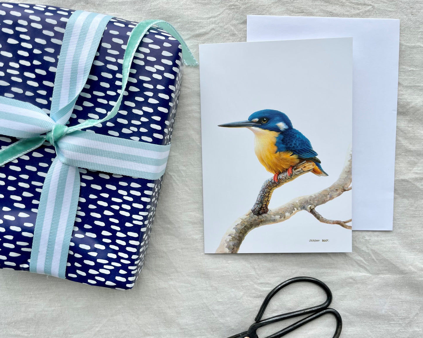 Blank Card - Azure Kingfisher