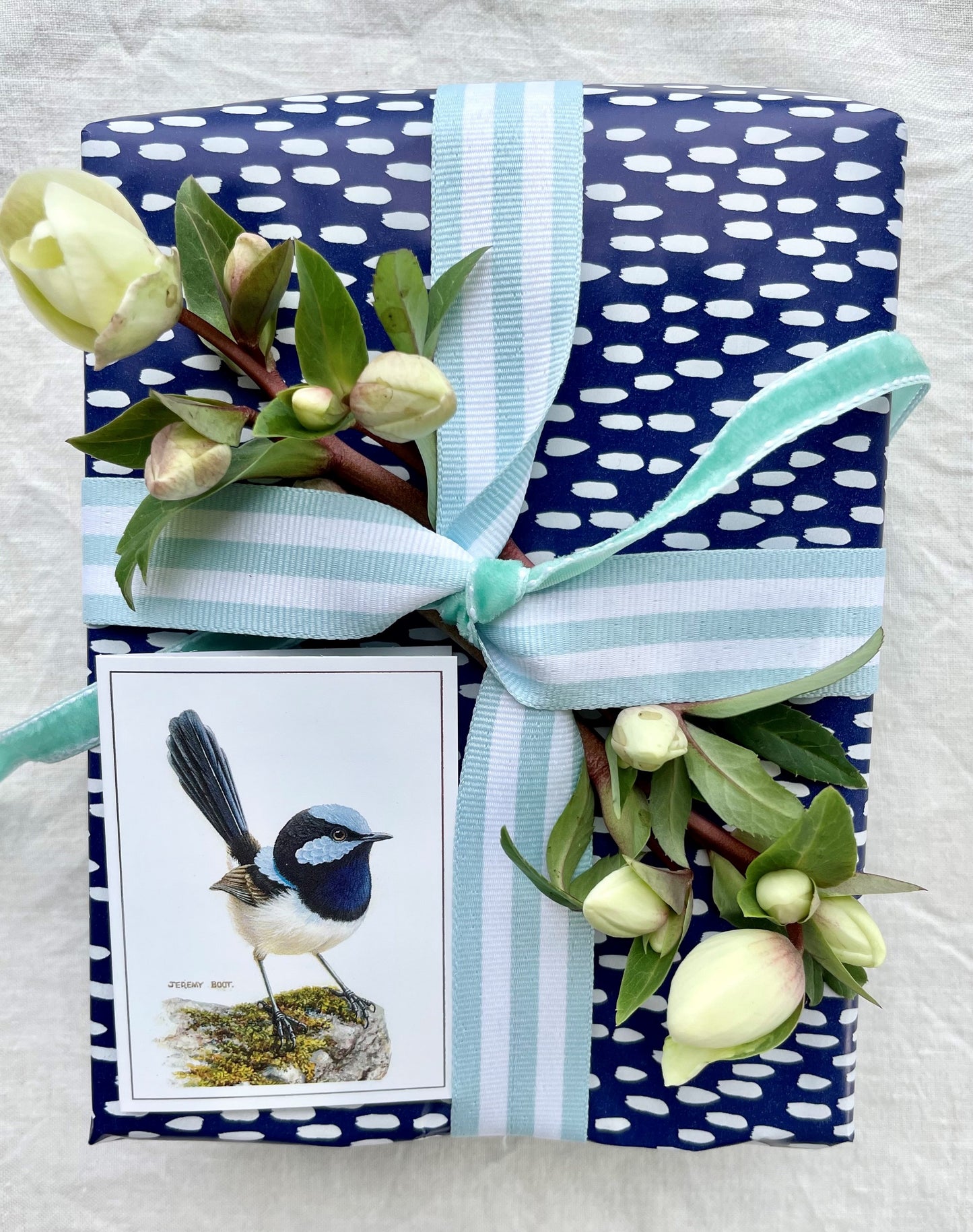 Gift Tag - Blue Wren (Rock)