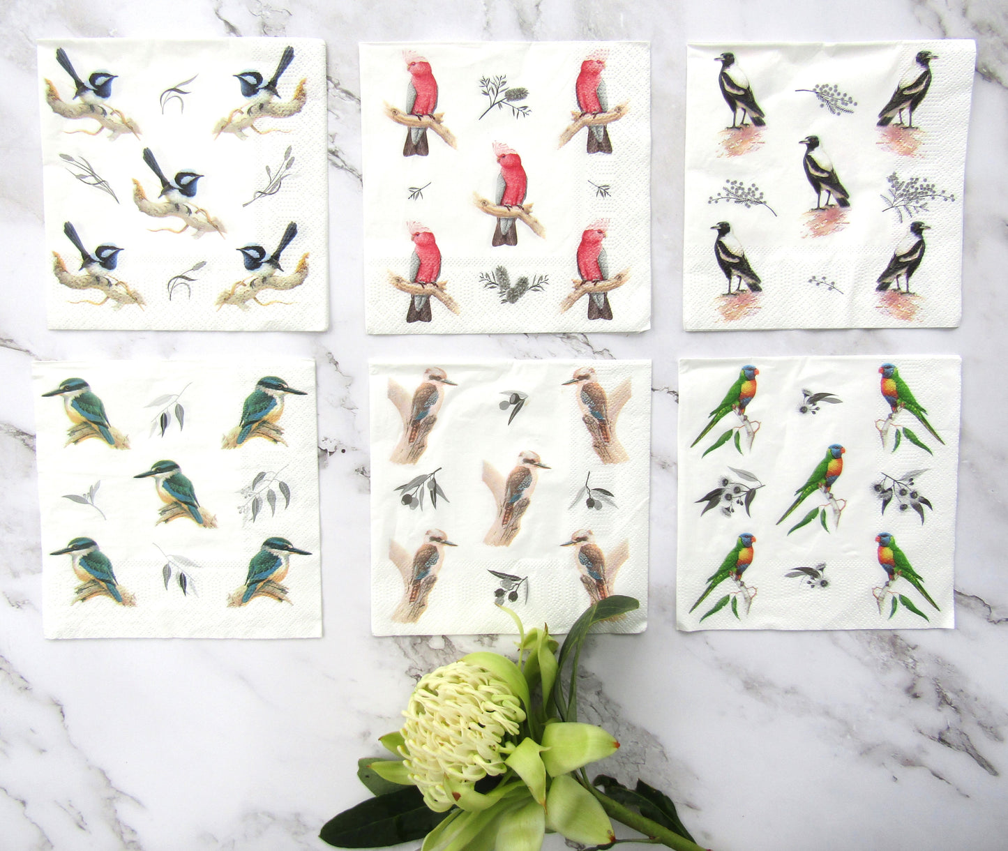 Paper Napkins - Magpie (Pack of 20)