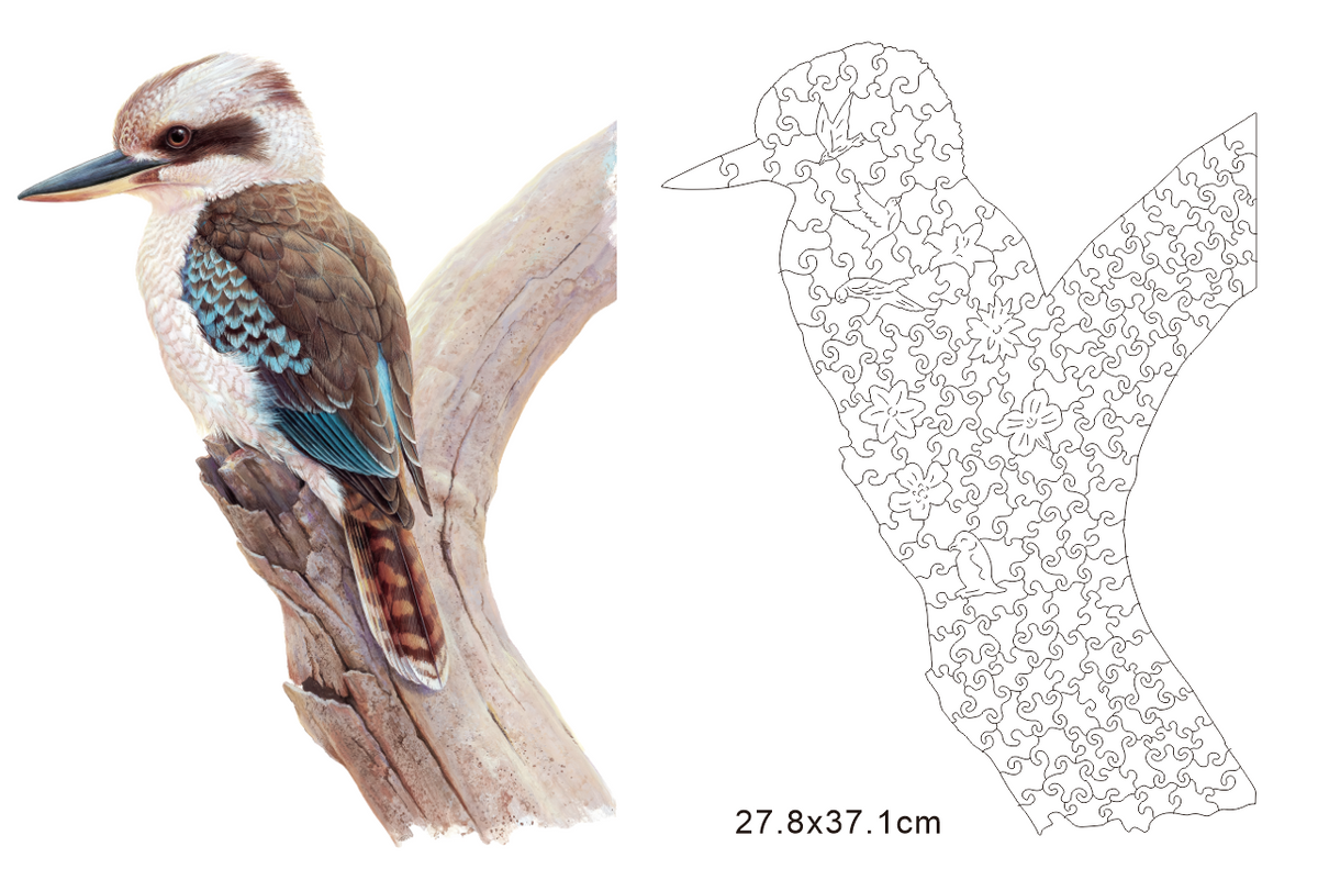 Timber Puzzle - Kookaburra