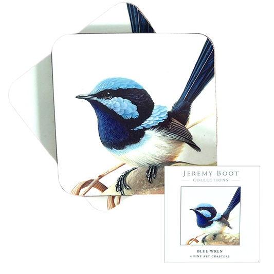 Blue Wren Coasters (set of 4)