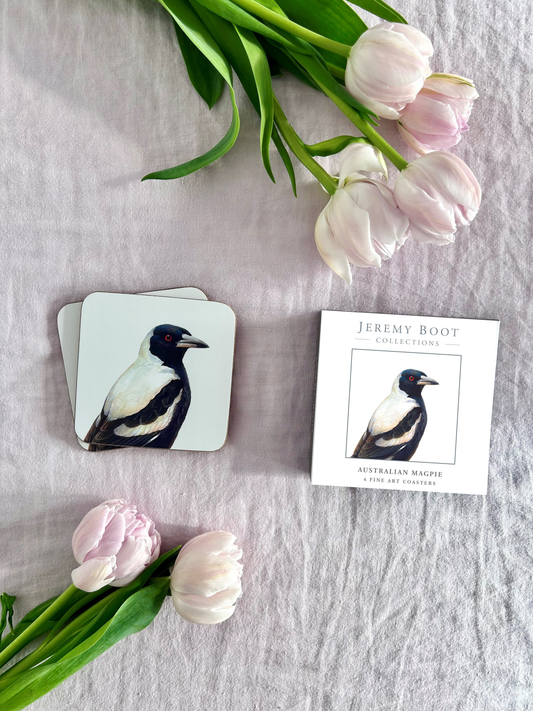 Magpie Coasters (set of 4)