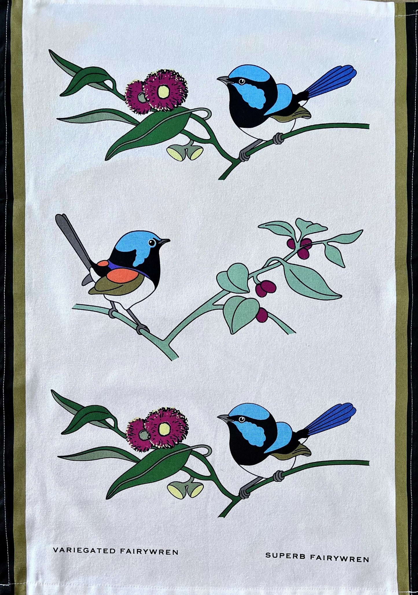 Tea Towel - Fairywren - Contemporary Range