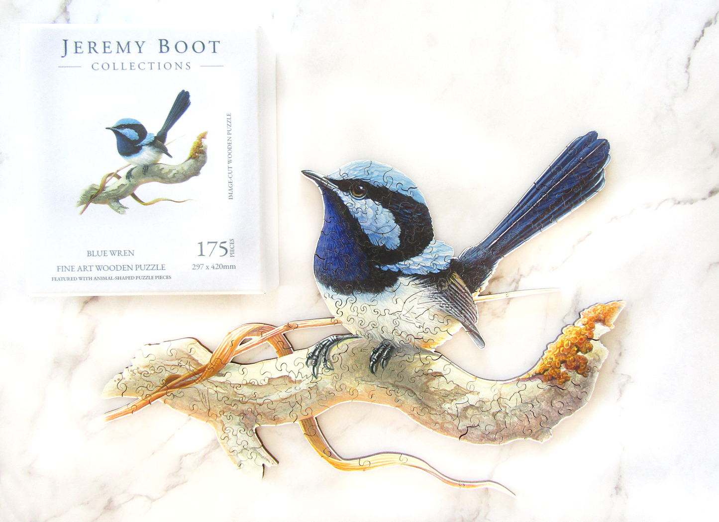 Timber Puzzle - Blue Wren