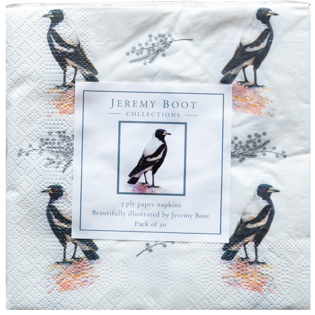 Paper Napkins - Magpie (Pack of 20)