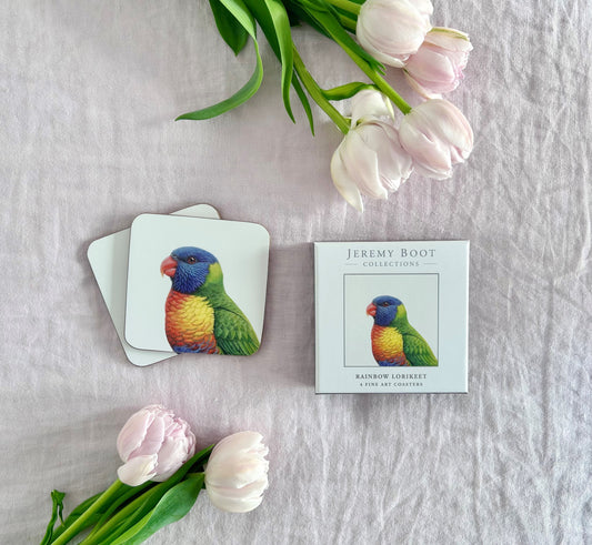 Rainbow Lorikeet Coasters (set of 4)