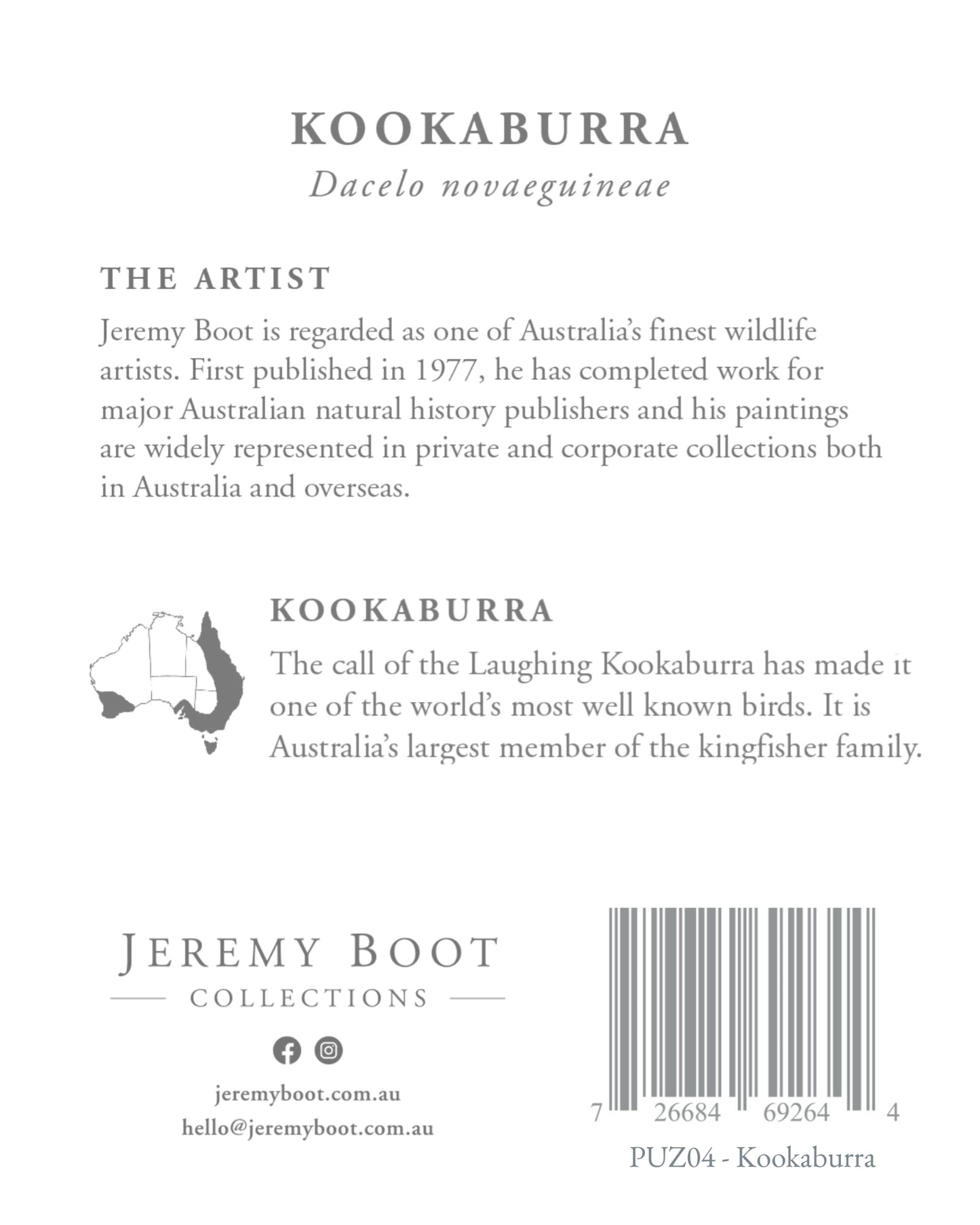 Timber Puzzle - Kookaburra